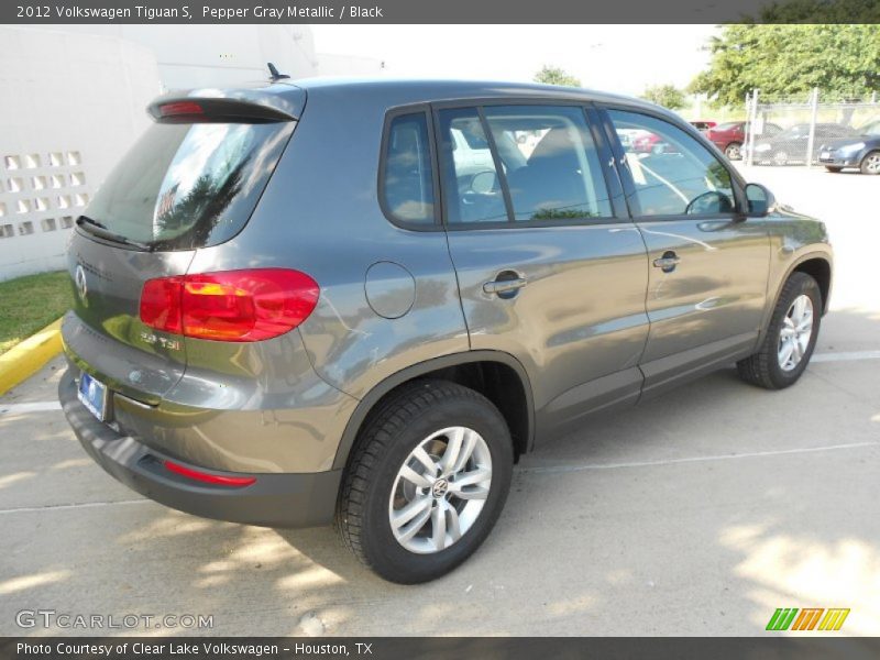 Pepper Gray Metallic / Black 2012 Volkswagen Tiguan S