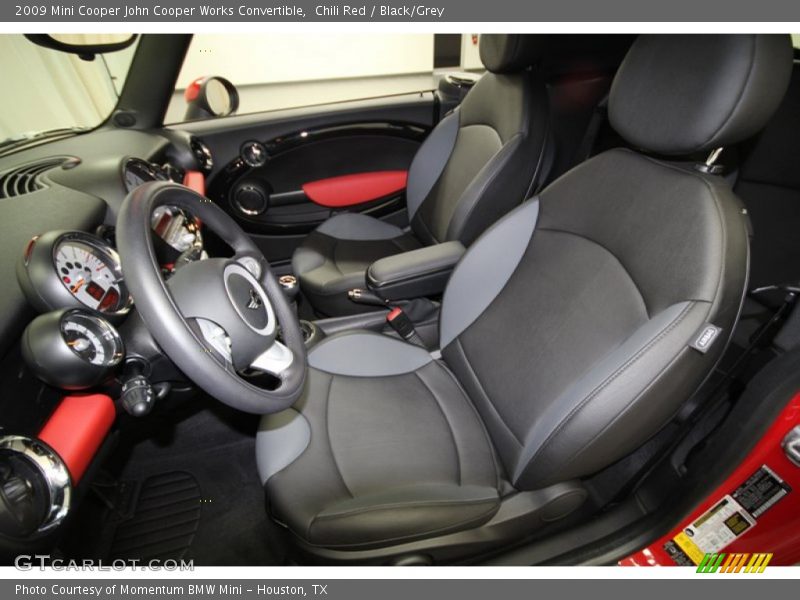  2009 Cooper John Cooper Works Convertible Black/Grey Interior