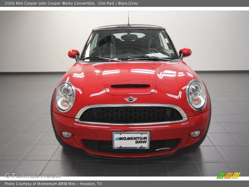 Chili Red / Black/Grey 2009 Mini Cooper John Cooper Works Convertible