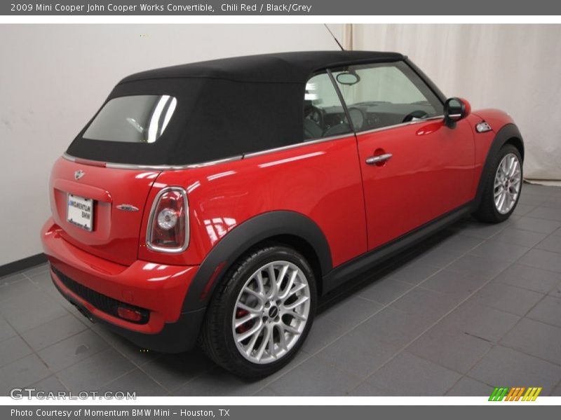 Chili Red / Black/Grey 2009 Mini Cooper John Cooper Works Convertible