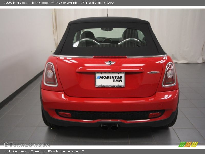 Chili Red / Black/Grey 2009 Mini Cooper John Cooper Works Convertible