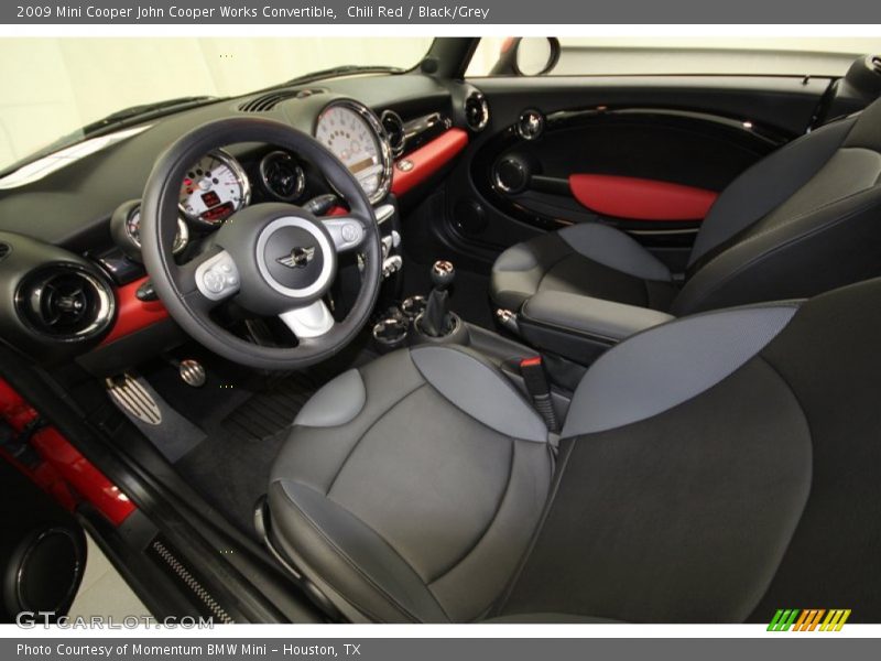  2009 Cooper John Cooper Works Convertible Black/Grey Interior