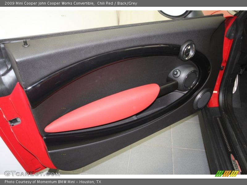 Chili Red / Black/Grey 2009 Mini Cooper John Cooper Works Convertible