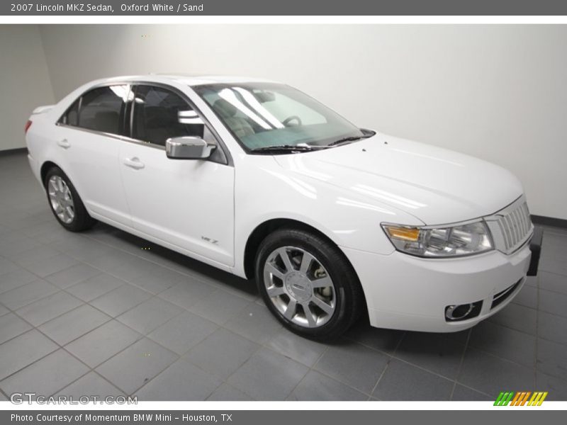 Oxford White / Sand 2007 Lincoln MKZ Sedan