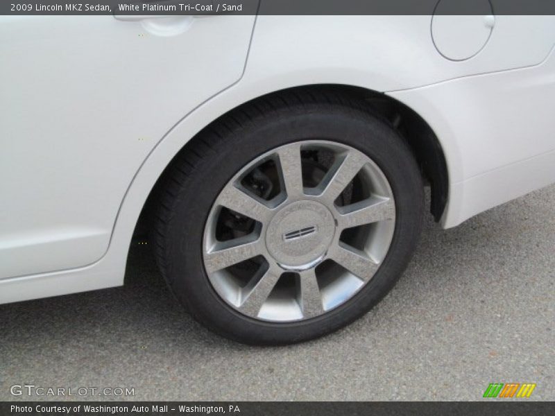 White Platinum Tri-Coat / Sand 2009 Lincoln MKZ Sedan