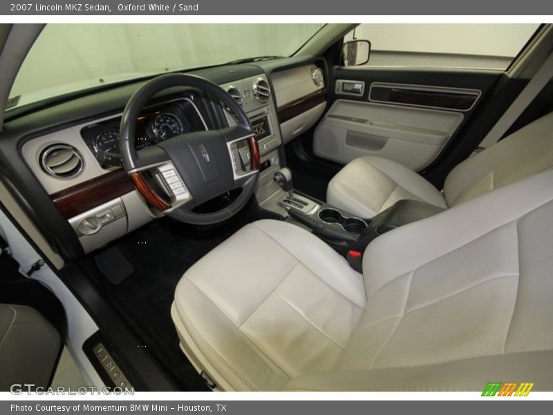 Oxford White / Sand 2007 Lincoln MKZ Sedan
