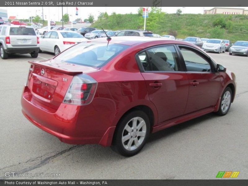 Lava Red / Charcoal 2011 Nissan Sentra 2.0 SR