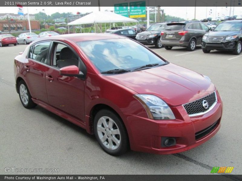 Lava Red / Charcoal 2011 Nissan Sentra 2.0 SR