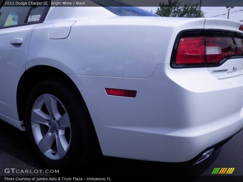 Bright White / Black 2011 Dodge Charger SE