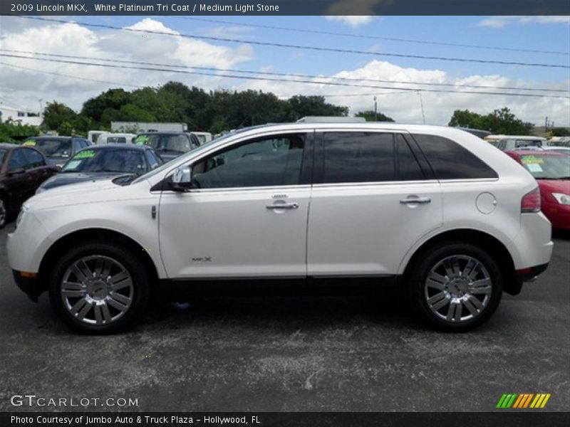 White Platinum Tri Coat / Medium Light Stone 2009 Lincoln MKX