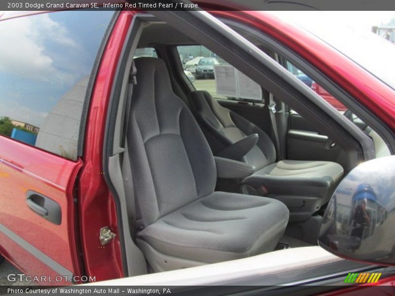 Inferno Red Tinted Pearl / Taupe 2003 Dodge Grand Caravan SE