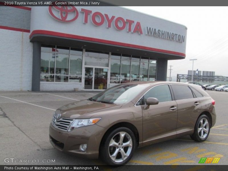 Golden Umber Mica / Ivory 2010 Toyota Venza V6 AWD