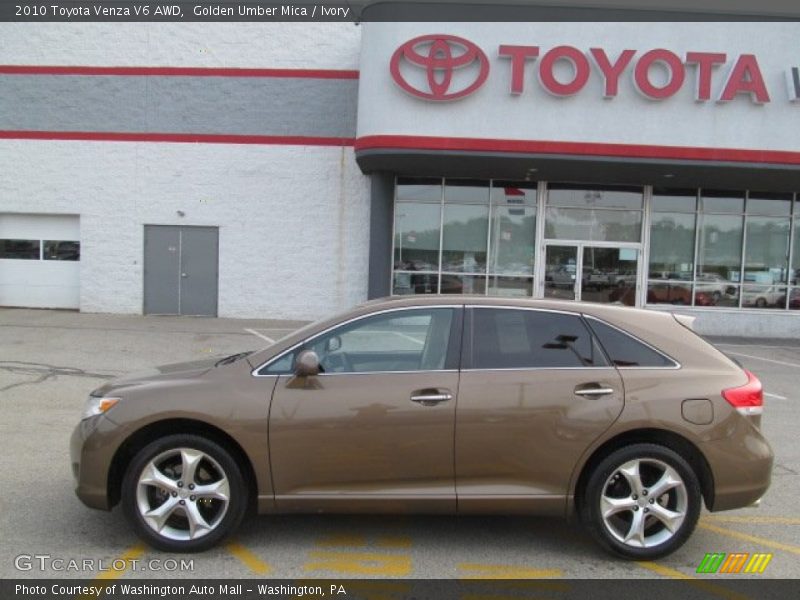 Golden Umber Mica / Ivory 2010 Toyota Venza V6 AWD