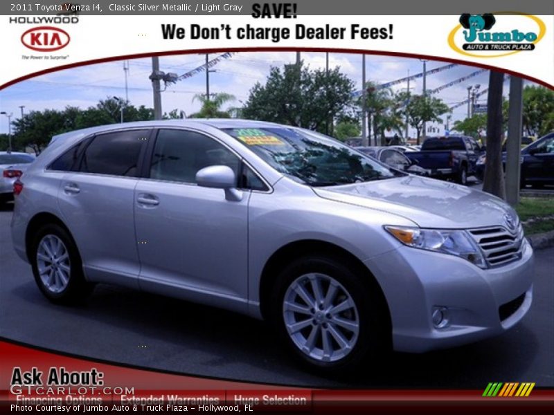 Classic Silver Metallic / Light Gray 2011 Toyota Venza I4