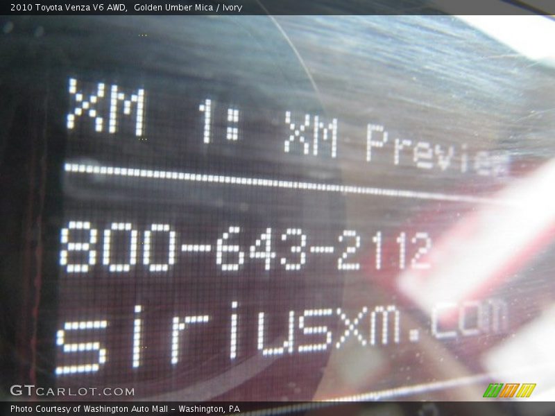 Golden Umber Mica / Ivory 2010 Toyota Venza V6 AWD