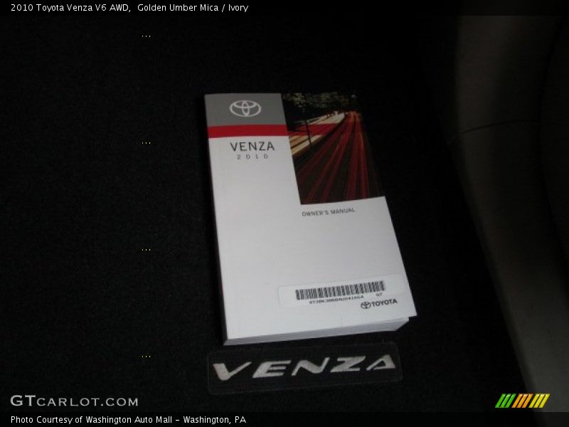 Golden Umber Mica / Ivory 2010 Toyota Venza V6 AWD