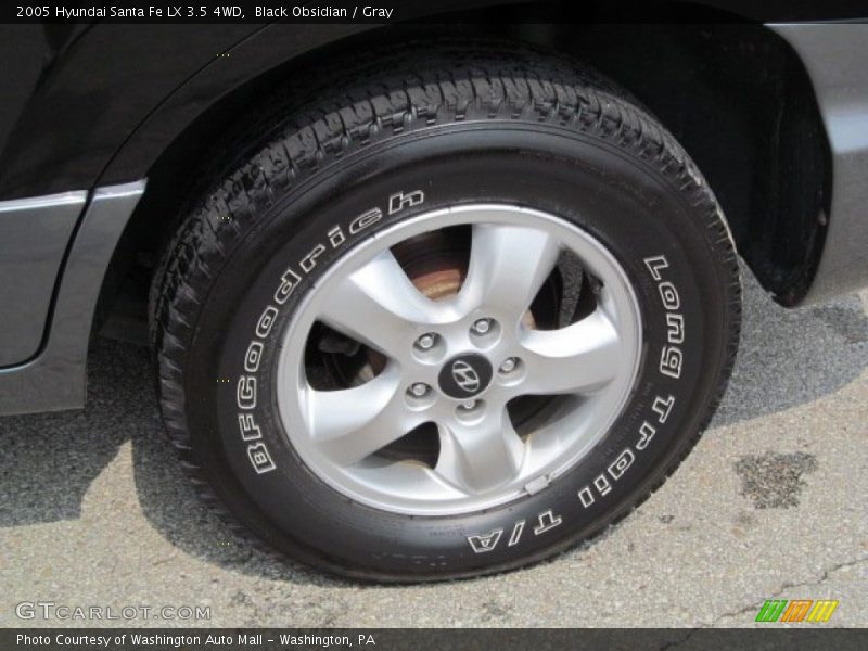 Black Obsidian / Gray 2005 Hyundai Santa Fe LX 3.5 4WD