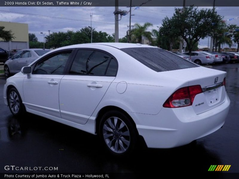 Taffeta White / Gray 2009 Honda Civic EX Sedan