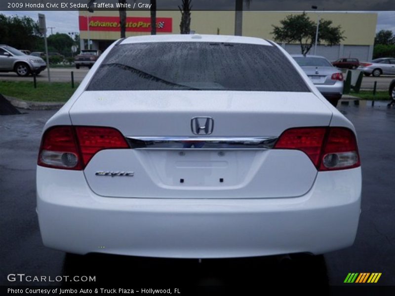 Taffeta White / Gray 2009 Honda Civic EX Sedan
