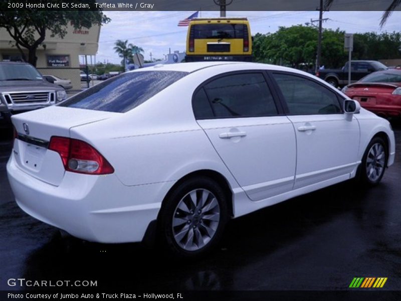 Taffeta White / Gray 2009 Honda Civic EX Sedan