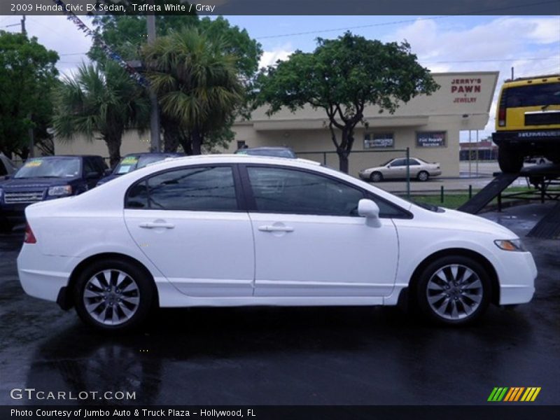 Taffeta White / Gray 2009 Honda Civic EX Sedan