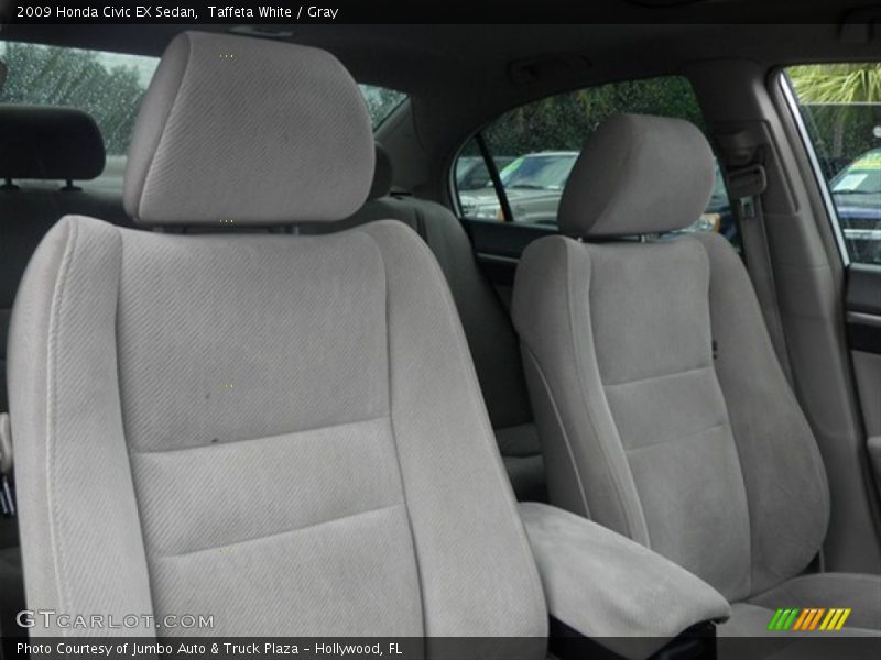 Taffeta White / Gray 2009 Honda Civic EX Sedan