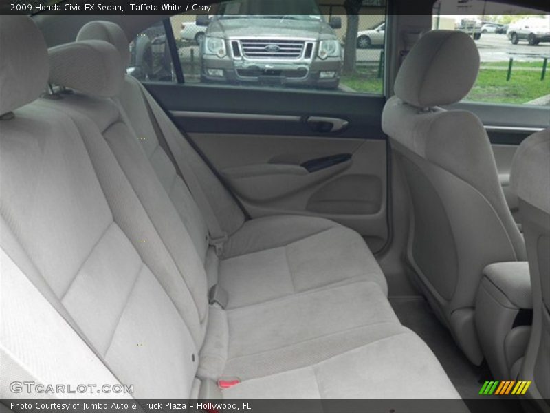 Taffeta White / Gray 2009 Honda Civic EX Sedan