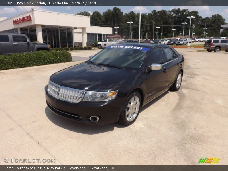 Tuxedo Black Metallic / Sand 2009 Lincoln MKZ Sedan