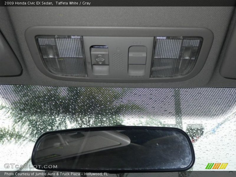 Taffeta White / Gray 2009 Honda Civic EX Sedan