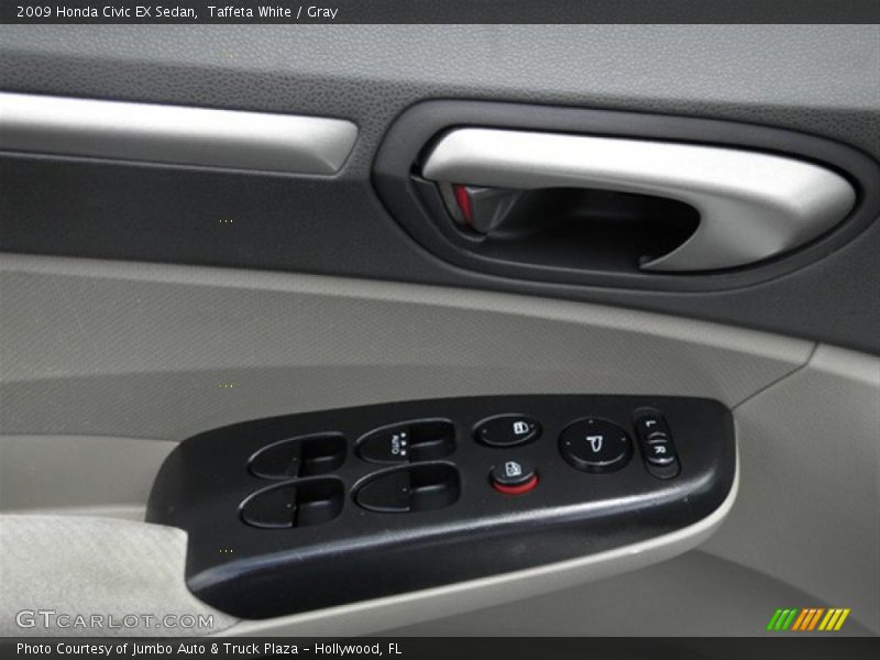 Taffeta White / Gray 2009 Honda Civic EX Sedan