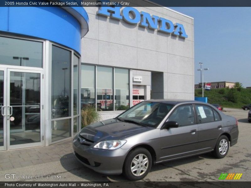 Magnesium Metallic / Gray 2005 Honda Civic Value Package Sedan