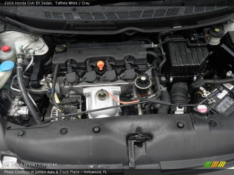 Taffeta White / Gray 2009 Honda Civic EX Sedan