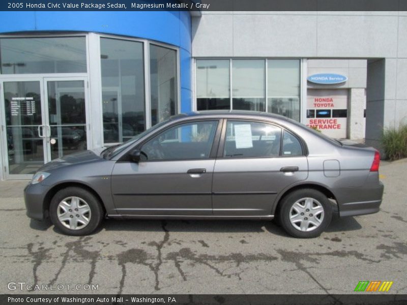 Magnesium Metallic / Gray 2005 Honda Civic Value Package Sedan