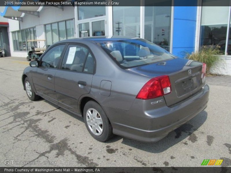 Magnesium Metallic / Gray 2005 Honda Civic Value Package Sedan