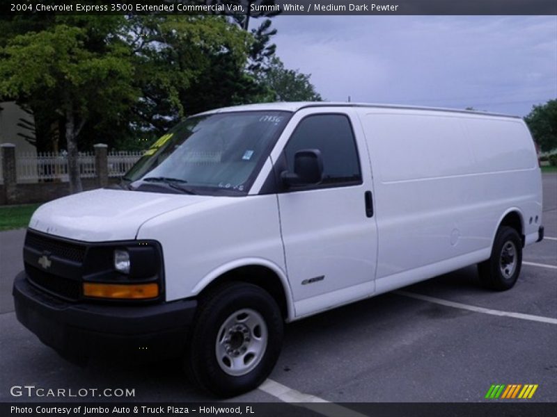 Summit White / Medium Dark Pewter 2004 Chevrolet Express 3500 Extended Commercial Van