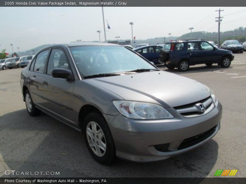 Magnesium Metallic / Gray 2005 Honda Civic Value Package Sedan