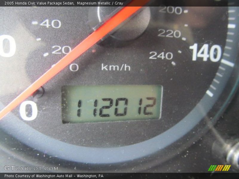 Magnesium Metallic / Gray 2005 Honda Civic Value Package Sedan