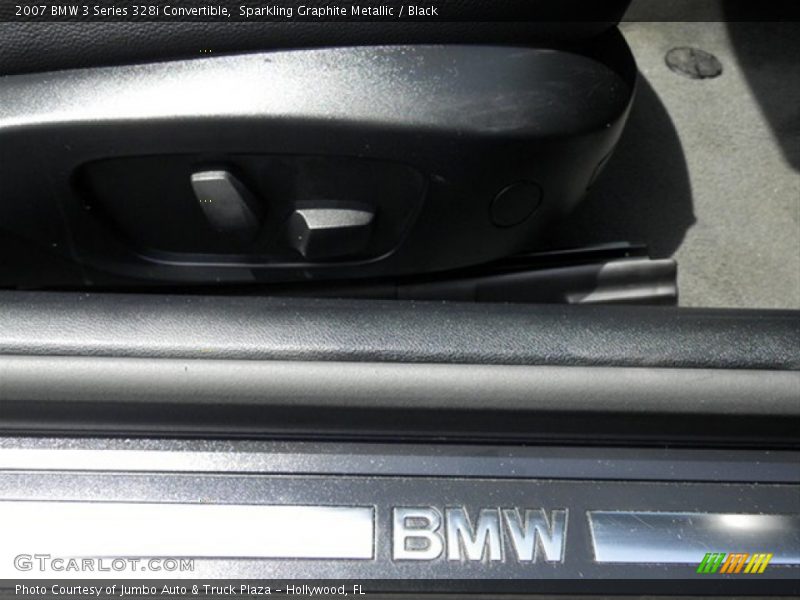 Sparkling Graphite Metallic / Black 2007 BMW 3 Series 328i Convertible