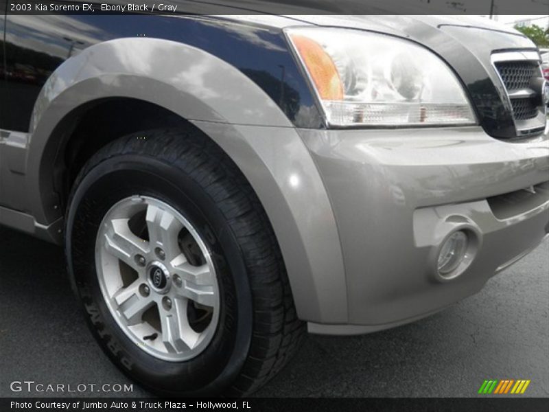 Ebony Black / Gray 2003 Kia Sorento EX