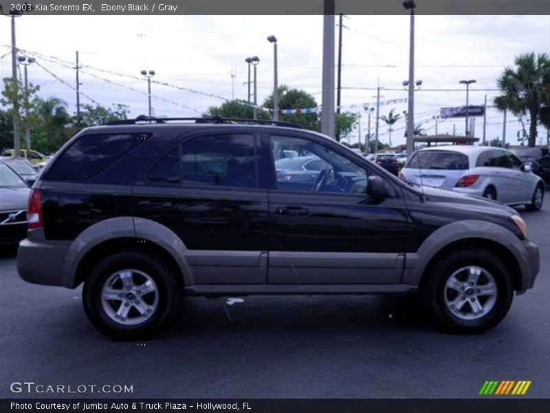 Ebony Black / Gray 2003 Kia Sorento EX