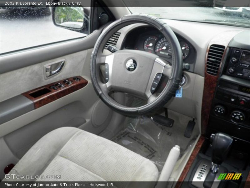 Ebony Black / Gray 2003 Kia Sorento EX