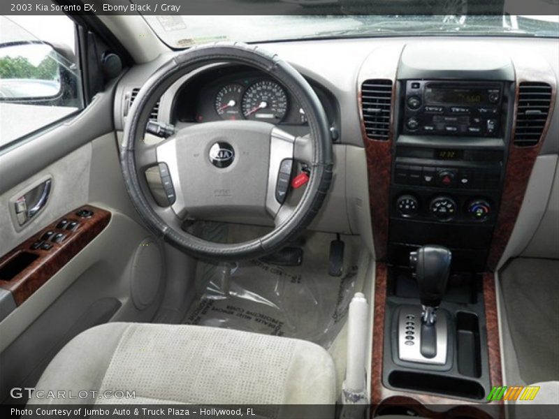 Ebony Black / Gray 2003 Kia Sorento EX