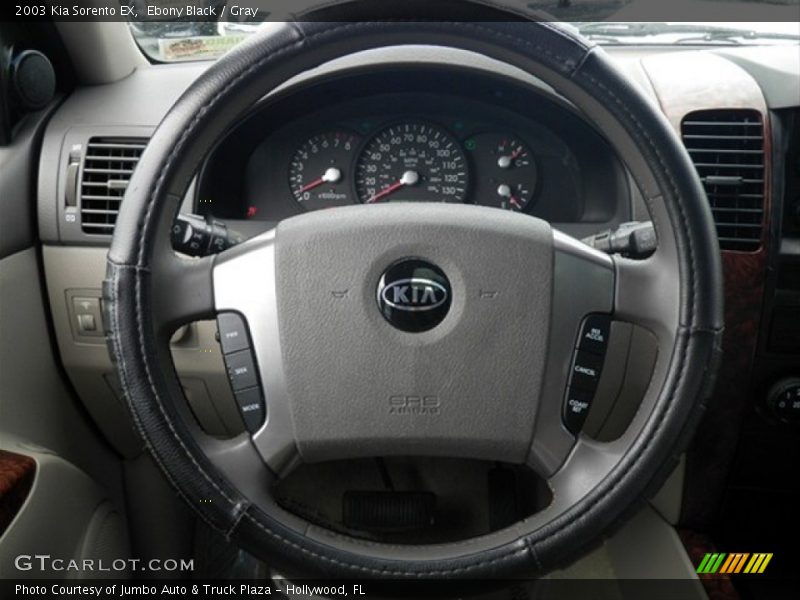 Ebony Black / Gray 2003 Kia Sorento EX