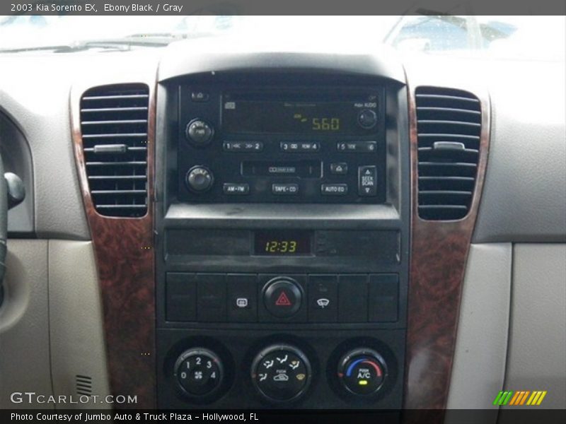 Ebony Black / Gray 2003 Kia Sorento EX