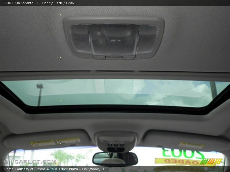Ebony Black / Gray 2003 Kia Sorento EX