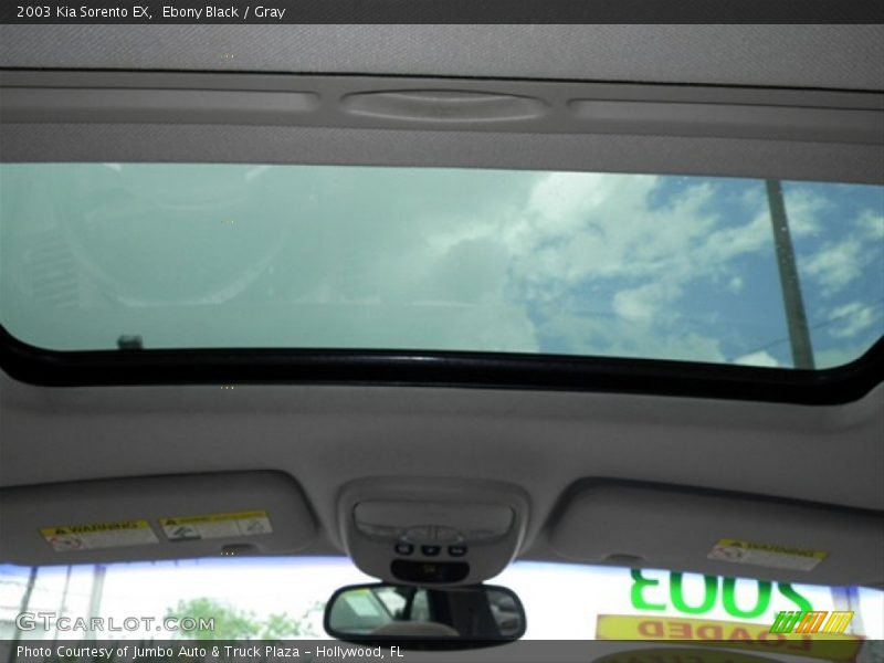 Ebony Black / Gray 2003 Kia Sorento EX