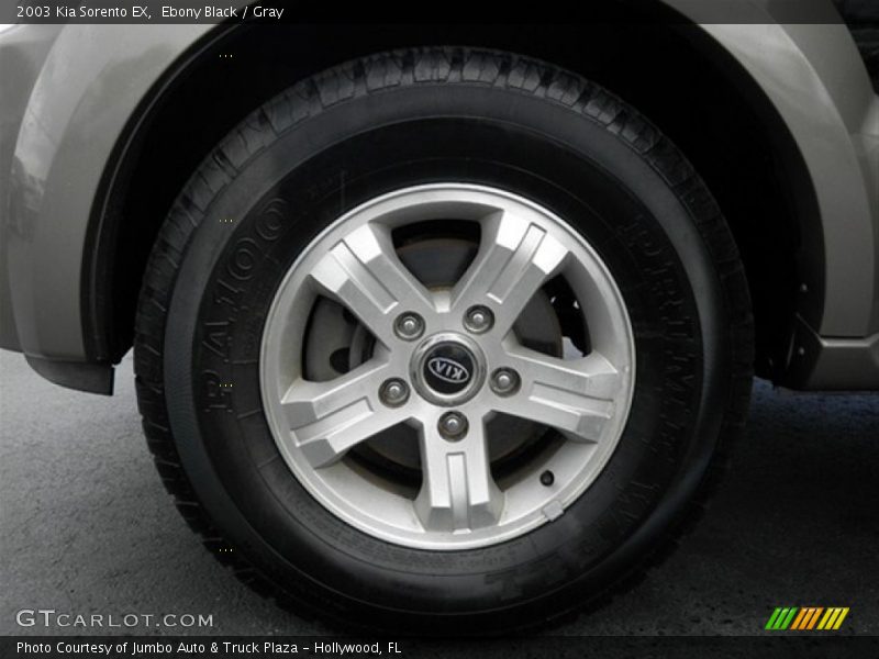 Ebony Black / Gray 2003 Kia Sorento EX