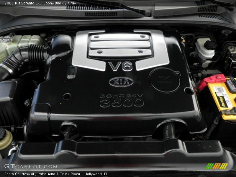 Ebony Black / Gray 2003 Kia Sorento EX