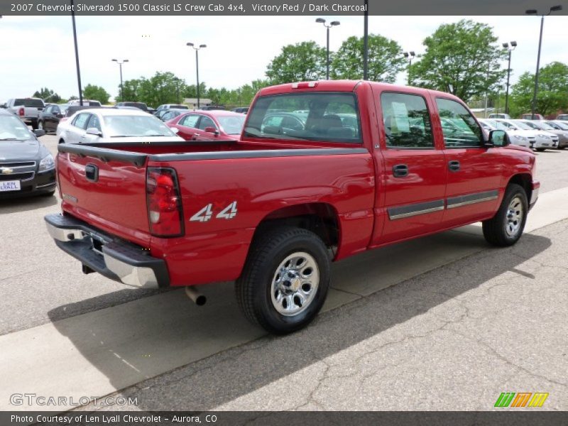 Victory Red / Dark Charcoal 2007 Chevrolet Silverado 1500 Classic LS Crew Cab 4x4