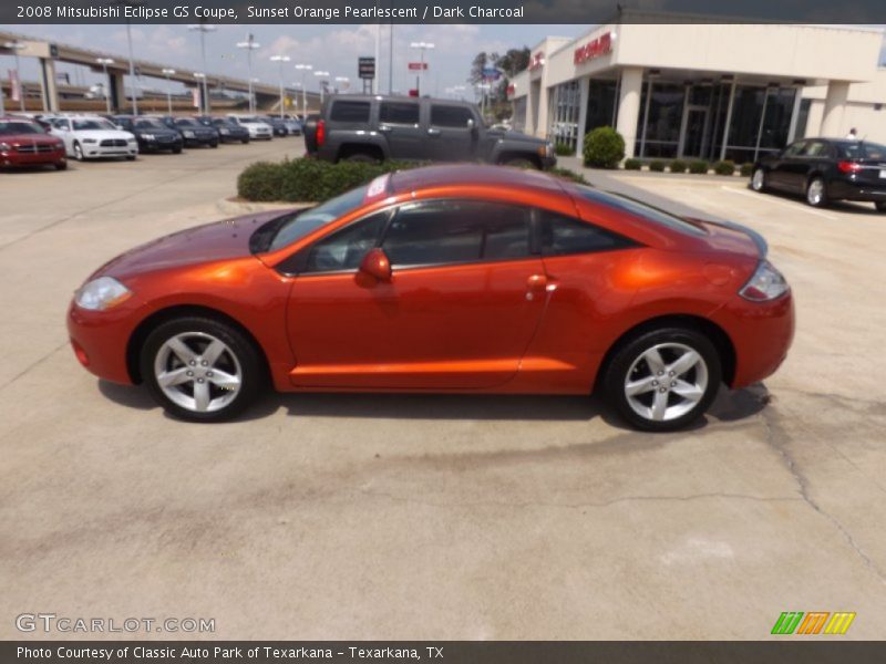 Sunset Orange Pearlescent / Dark Charcoal 2008 Mitsubishi Eclipse GS Coupe